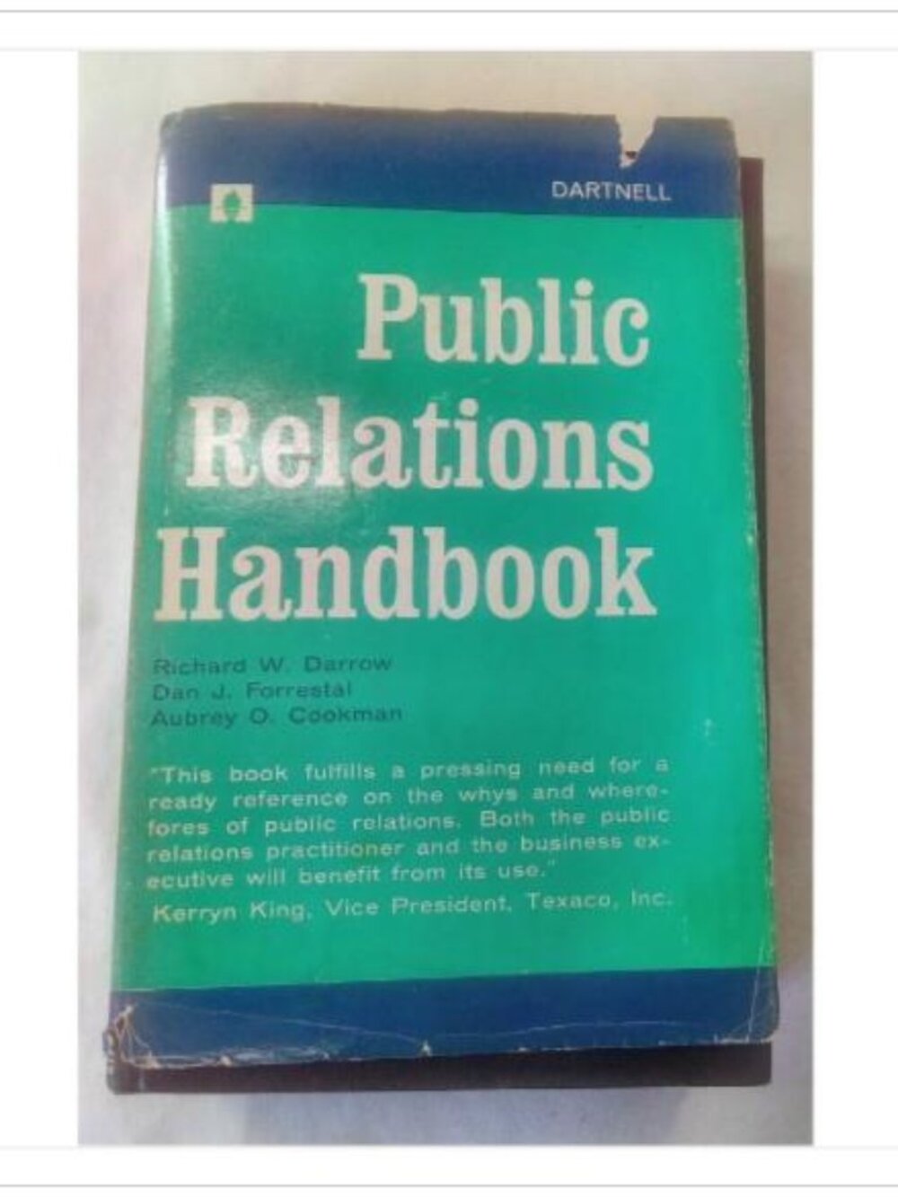 Public Relations Handbook 1968 Revised Edition Hardcover Vintage Novel Read